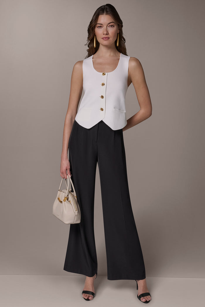 CROPPED SWEATER SUIT VEST