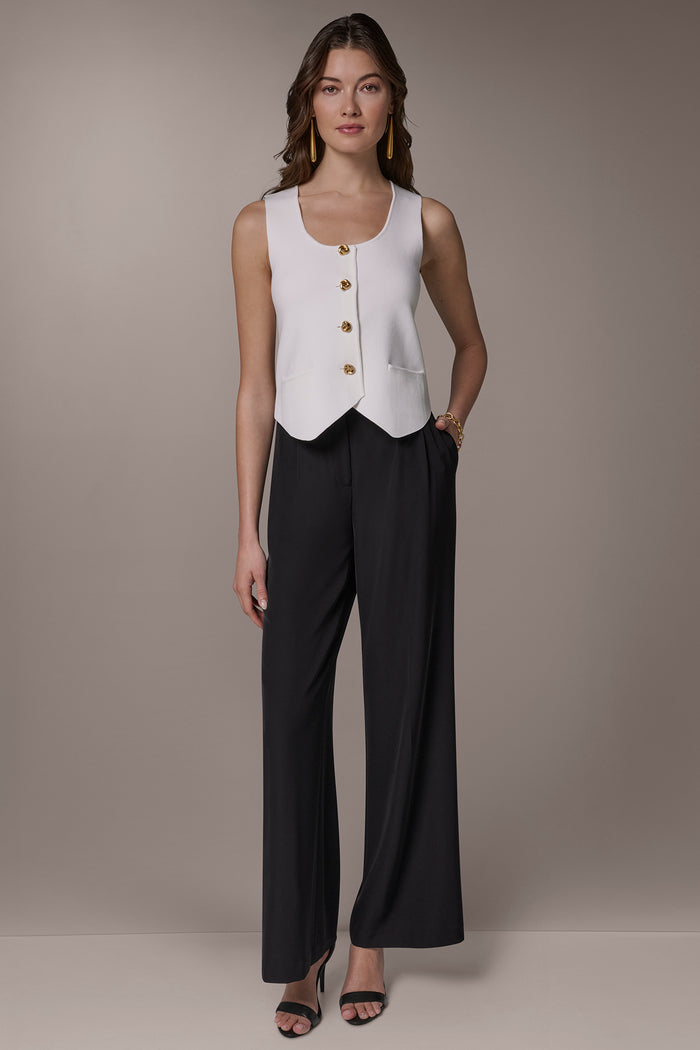 CROPPED SWEATER SUIT VEST