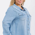 Curvy Chambray top