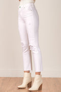 Distressed Denim Pants - White
