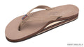 Double Arch Narrow Strap Sandals - Dark Brown