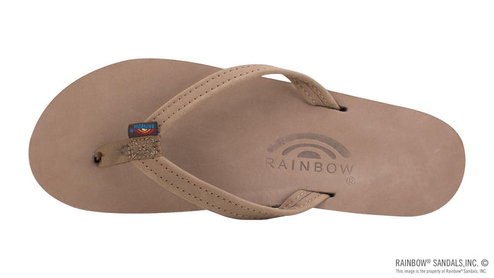 Double Arch Narrow Strap Sandals - Dark Brown