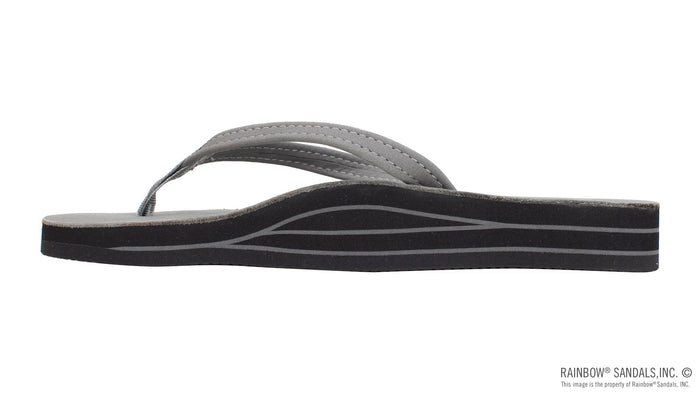 Double Arch Narrow Strap Sandals - Grey