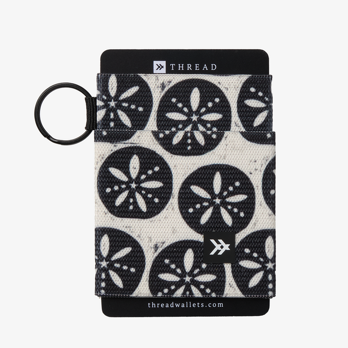 Elastic Wallet - Sand Dollar (Black)