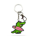 Enamel Keychain - Surf Gator