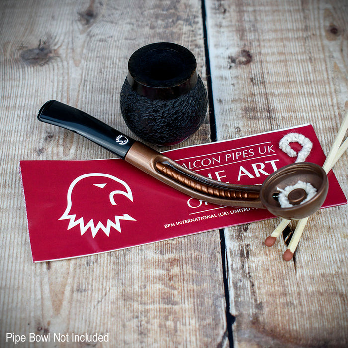 Falcon Pipe Stem -  Extra Bent