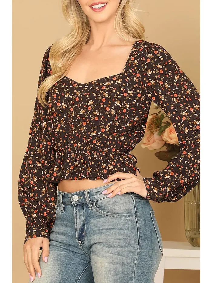Fall puff sleeve