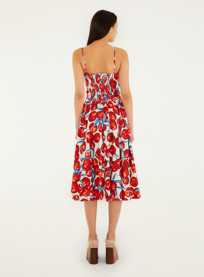 Farm Rio Cherry Midi Dress