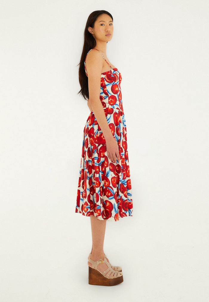 Farm Rio Cherry Midi Dress