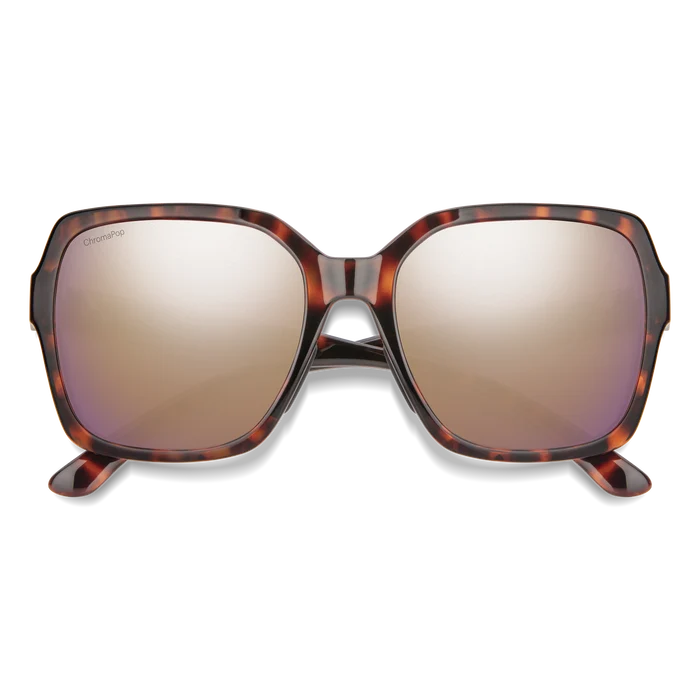 Flare Sunglasses - Tortoise/ChromaPop Polarized Rose Gold Mirror