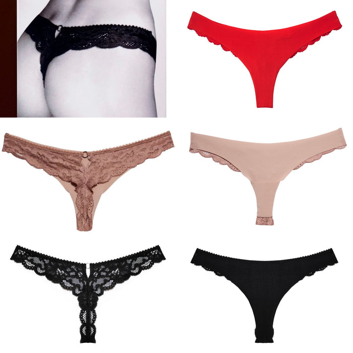 Fleur Du Mal Charlotte Lace Thong