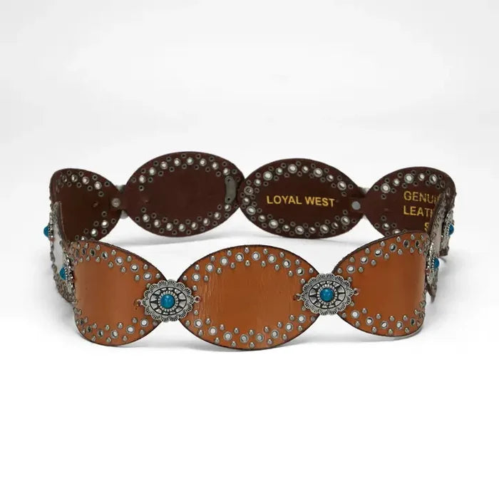 Genuine calf leather belt