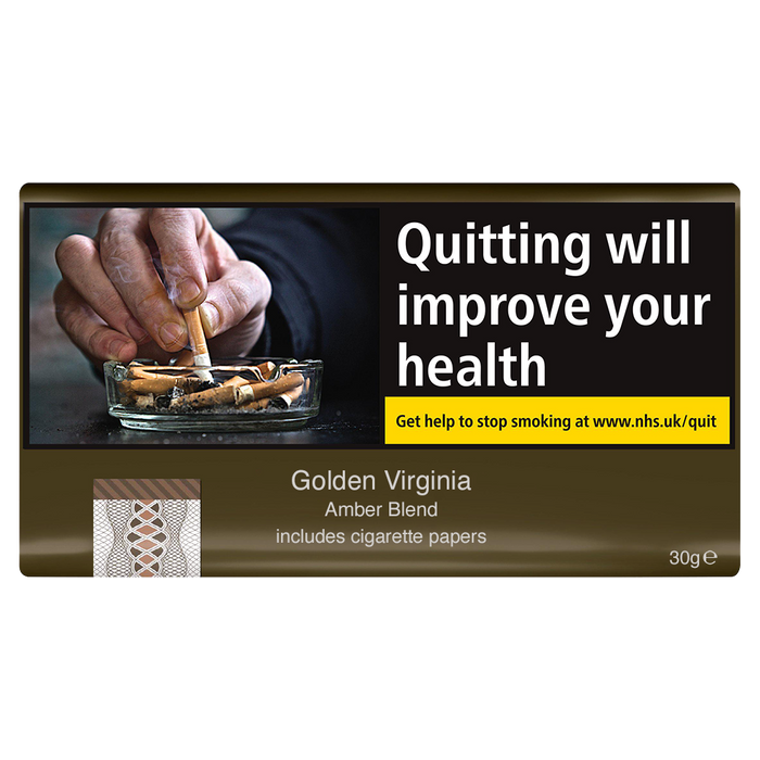 Golden Virginia Amber Blend Hand Rolling Tobacco - 30g
