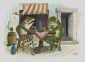 Grenouilles au Vin Print