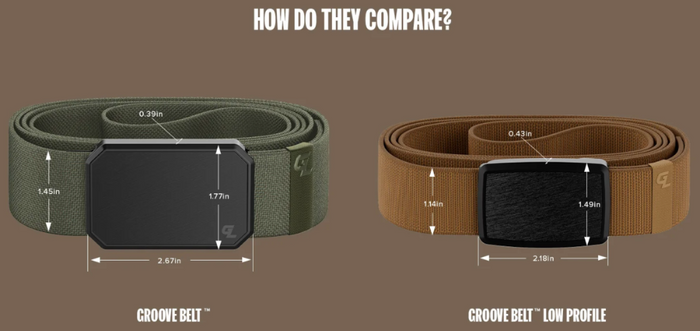 Groove Belt - Low Profile - Black/Midnight