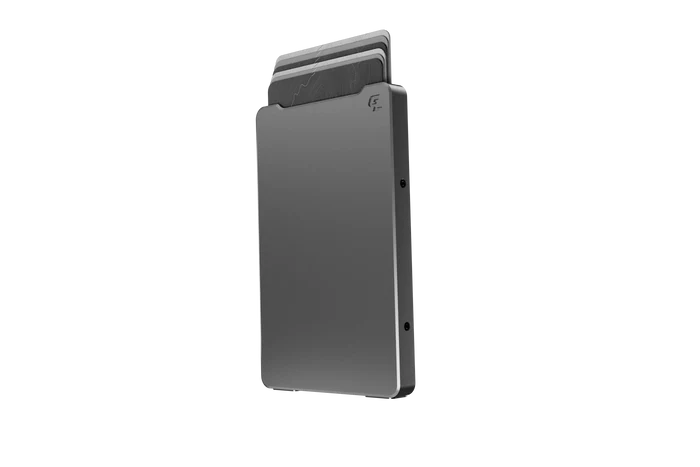 Groove Wallet with Money Clip - Gun Metal