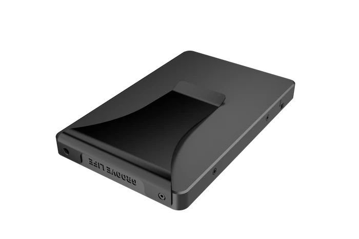 Groove Wallet with Money Clip - Gun Metal