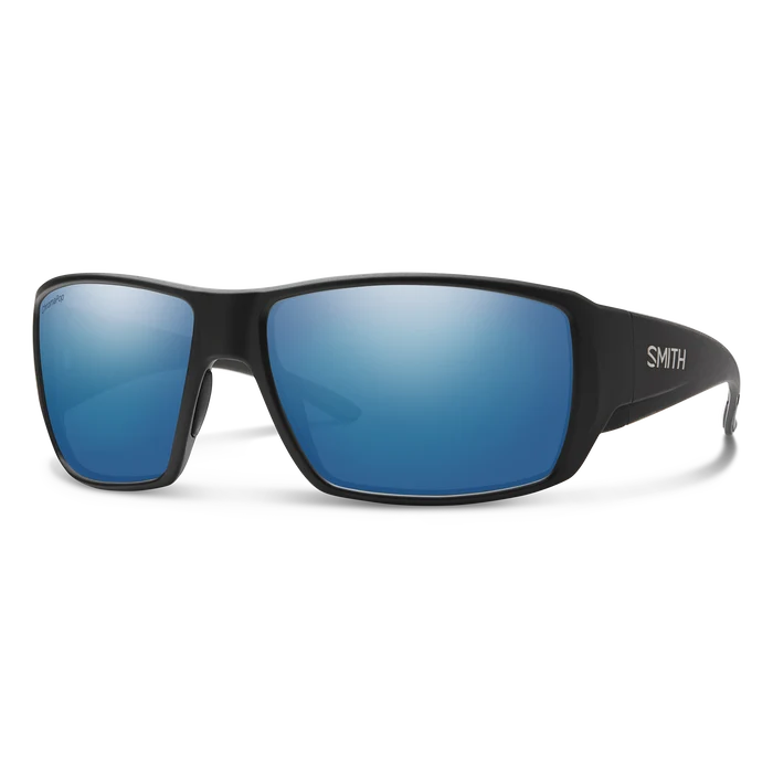 Guide's Choice Sunglasses - Matte Black/ChromaPop Polarized Blue Mirror