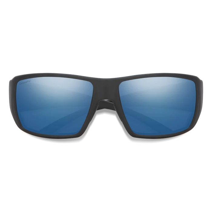 Guide's Choice Sunglasses - Matte Black/ChromaPop Polarized Blue Mirror