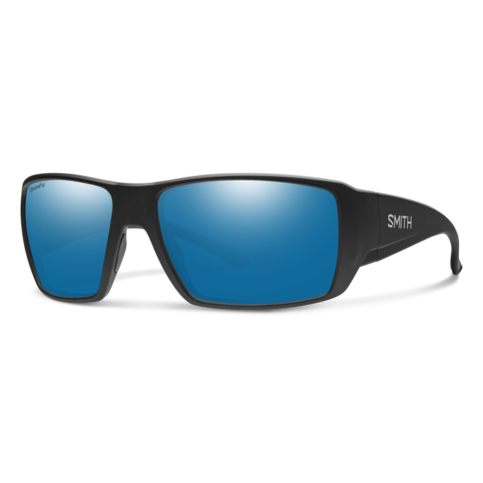 Guide's Choice XL Sunglasses - Matte Black/ChromaPop Polarized Glass Blue Mirror