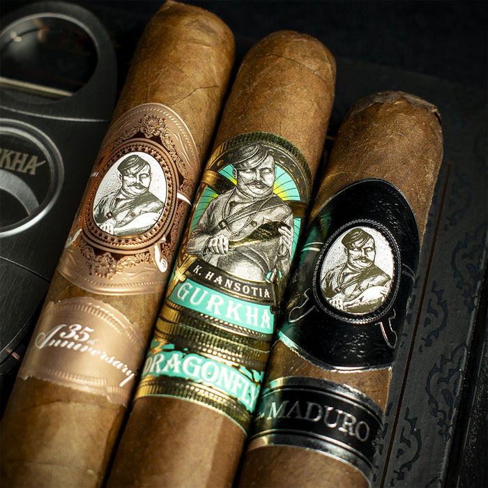 Gurkha Limited Edition Dominican Toro Sampler - 6 Cigars + Cutter