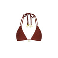 Halter Bralette Top - Cinnamon Sugar Shimmer