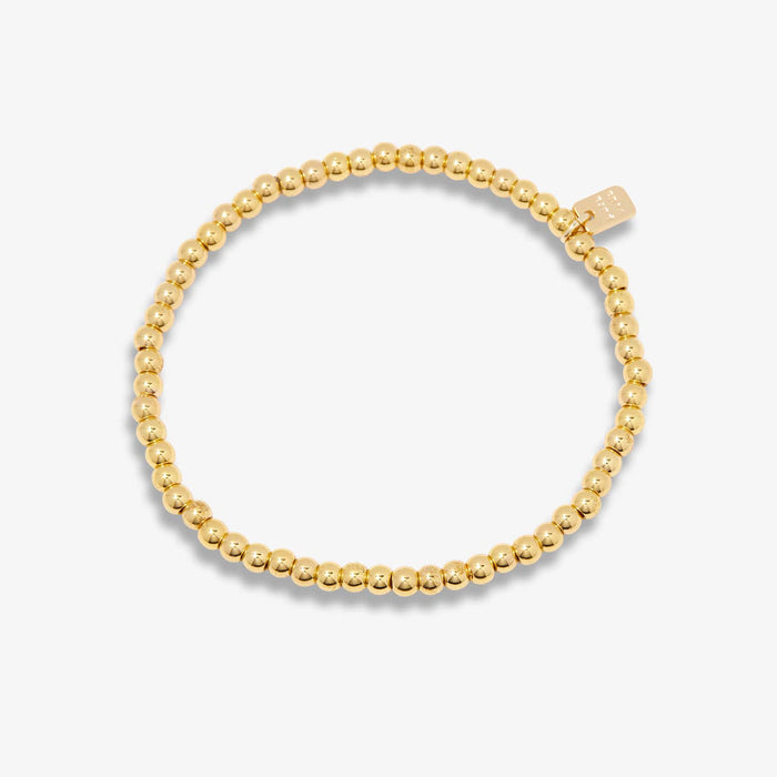 Harper Charm Bracelet - Round Bead (Gold)