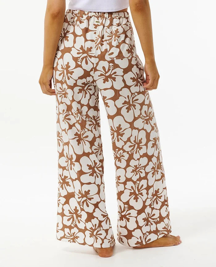Hibiscus Heat Pants - Brown