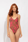 Hilo One Piece Swimsuit - Pua Coco Guava