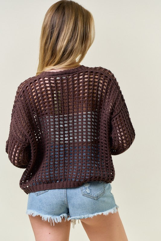 Holy Chocolate cardigan
