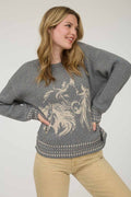 Horse jacquard sweater