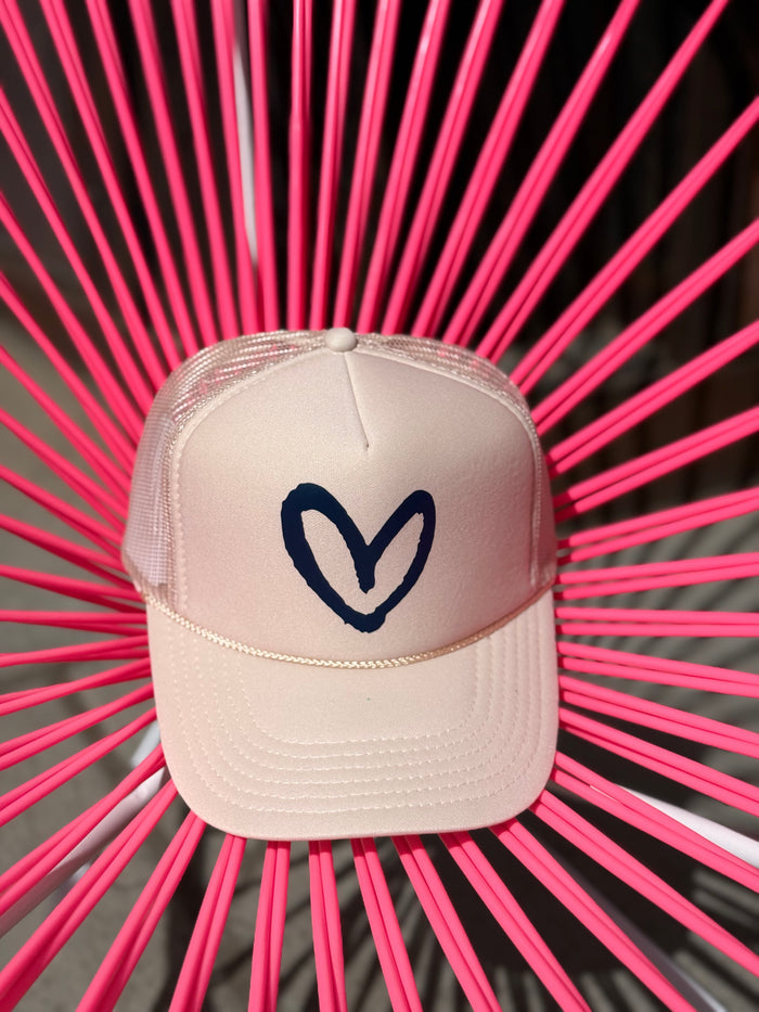 House of Shan Tan/Nvy Heart Hat