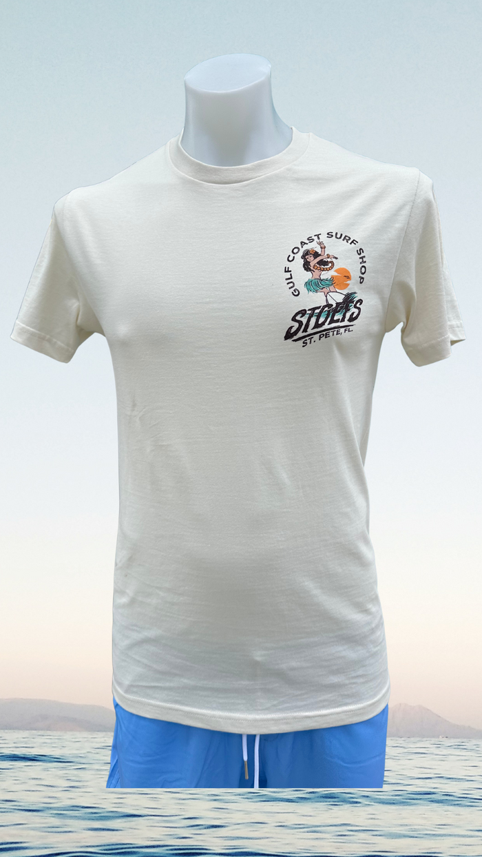 Hula Short Sleeve T-Shirt - Ecru - Gulf Coast Surf Shop