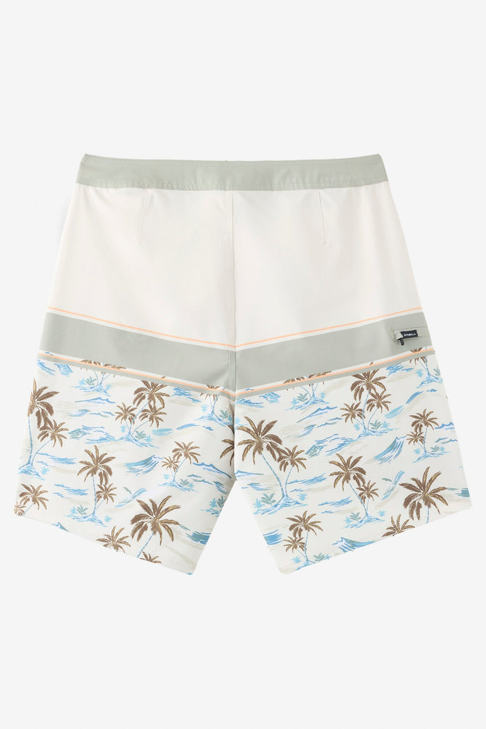 Hyperfreak Heat Block 19" Board Shorts - Cream