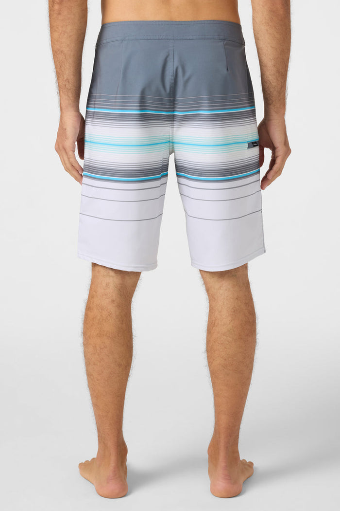 Hyperfreak Heat Stripe 21" Board Shorts - Grey