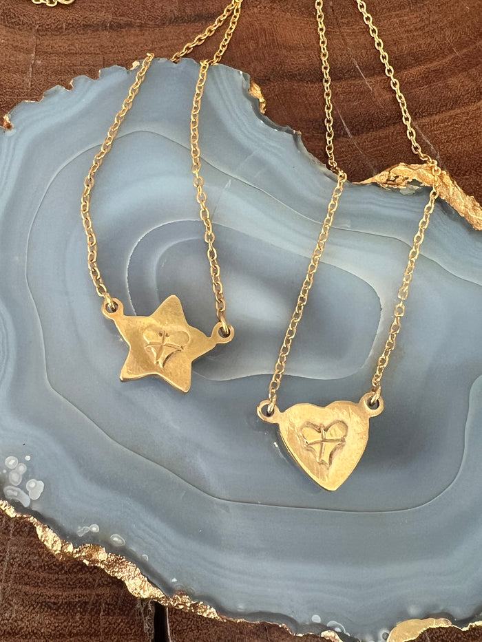 Kate Swail Mod Star and Heart Necklaces