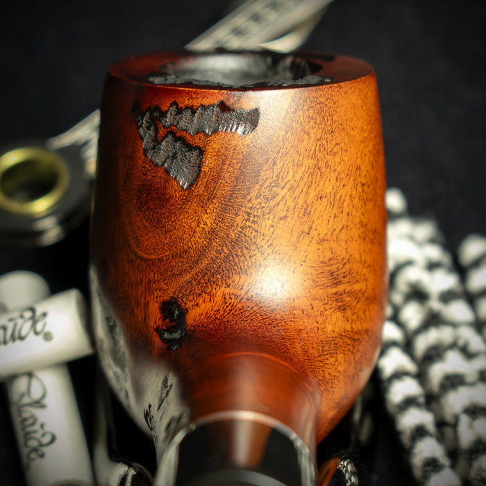 Jean Claude Pipe Smoker's Starter Kit - Straight Rustic Pipe