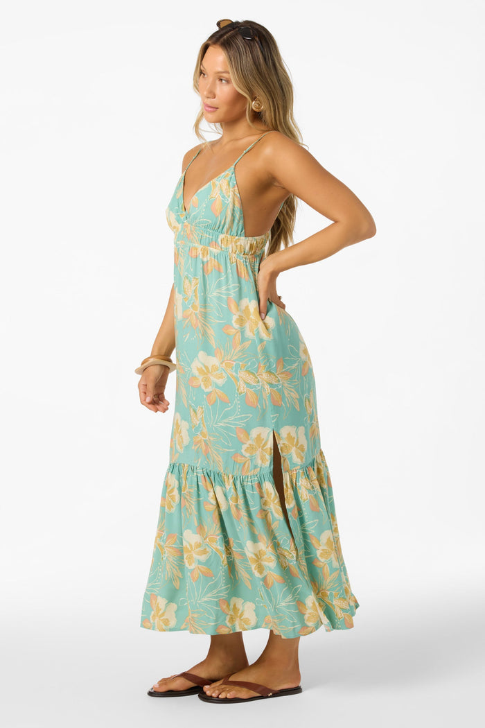 Julez Tiki Midi Dress - Green