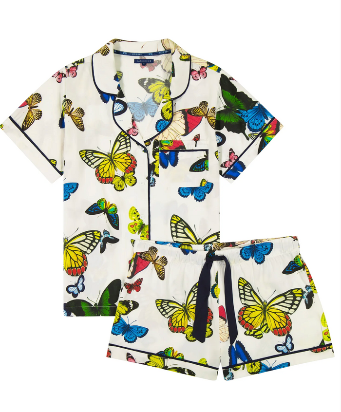 Katie Kime Butterly PJ Shorts Set