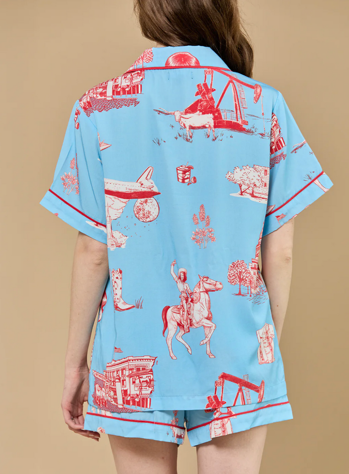 Katie Kime TX Short PJ Set