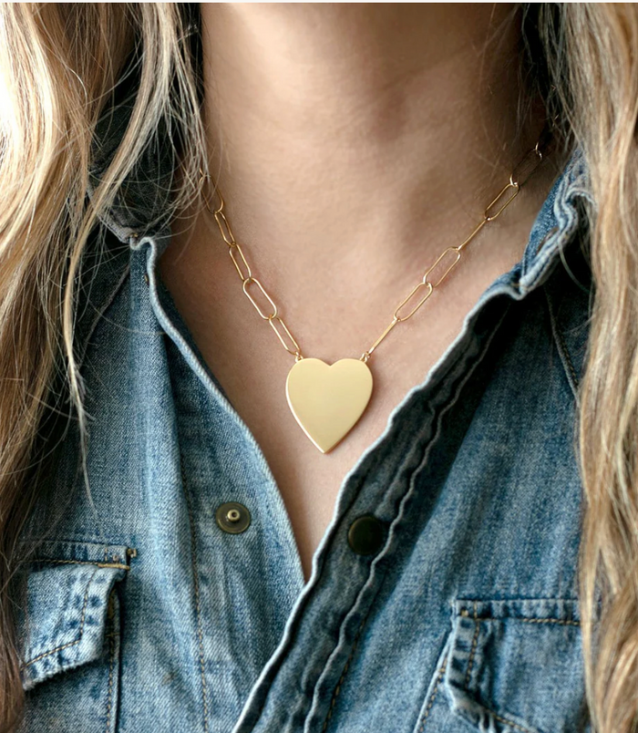 Kris Nations Large Heart Necklace
