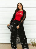 Lace Ruffle duster