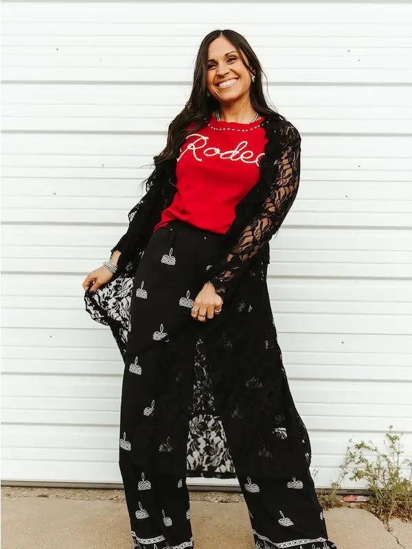 Lace Ruffle duster