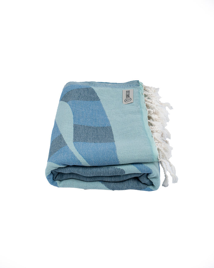 Large Turkish Towel - Freckles (Seaglass)