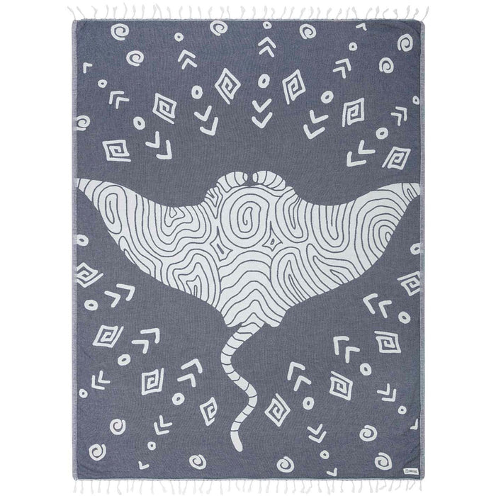 Large Turkish Towel - Mr. Ray (Navy)