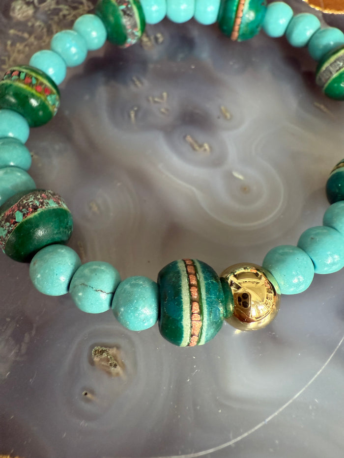 Lauren Amble Turquoise Tribal Bracelet