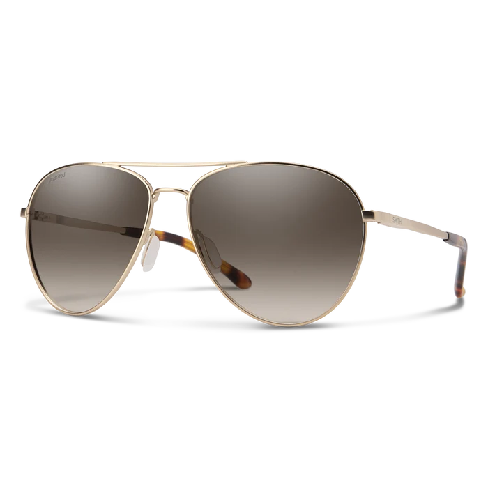 Layback Sunglasses - Matte Gold/Polarized Brown Gradient