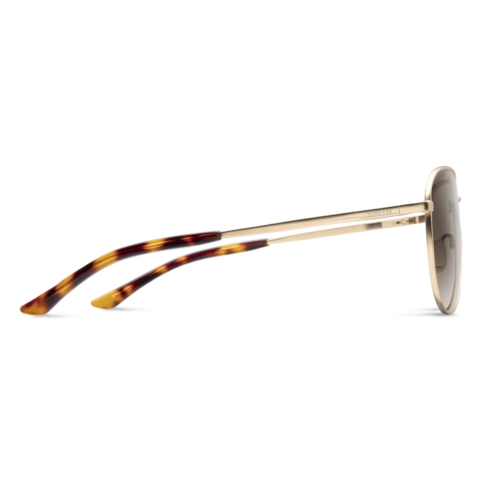 Layback Sunglasses - Matte Gold/Polarized Brown Gradient