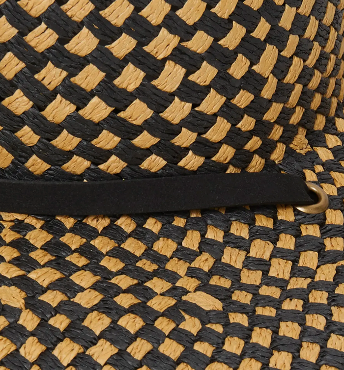Lele Straw Checkered Hat