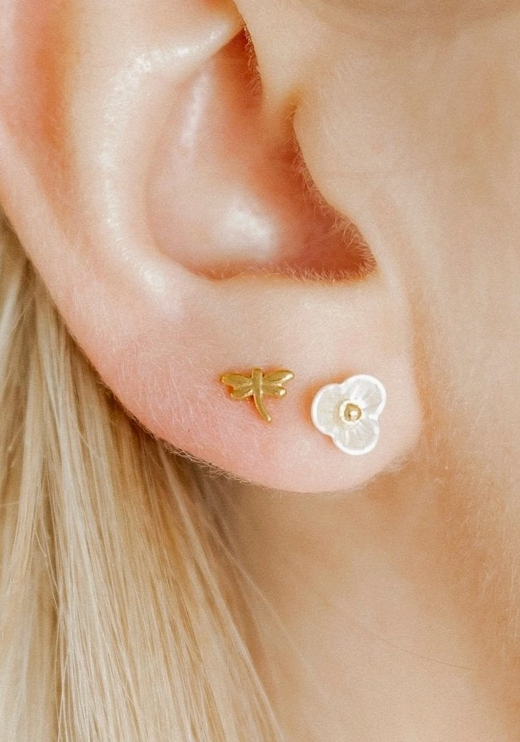Linny Micro Dragonfly Earring